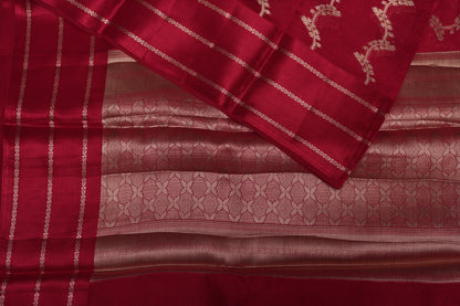RAW MANGO SAREE- TOMATO RED
