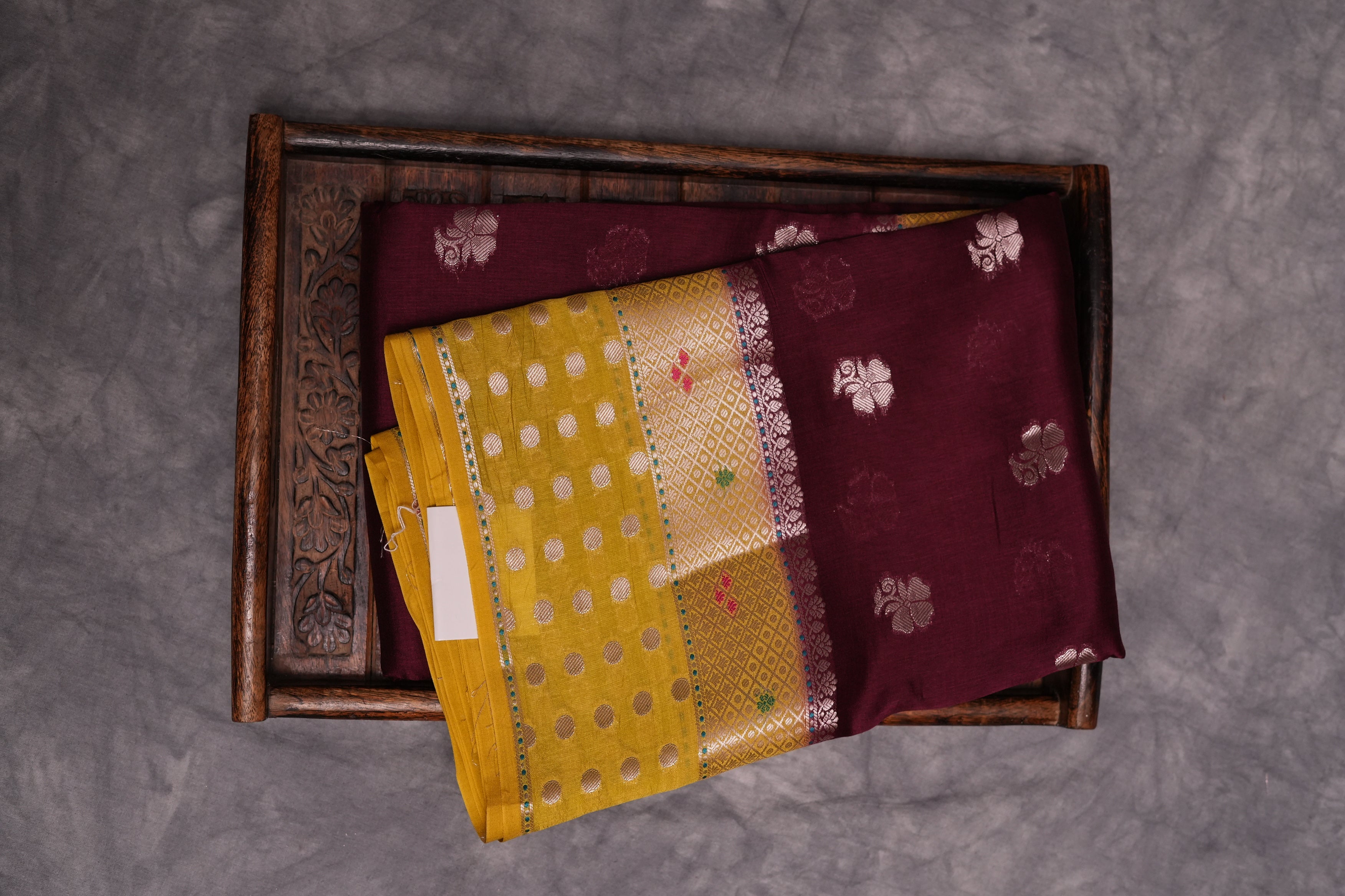 RAW MANGO SAREE- MAROON