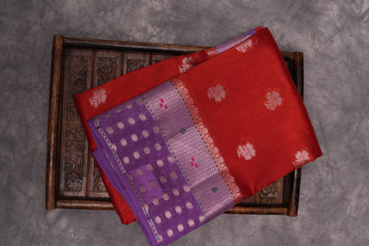 RAW MANGO SAREE- ORANGE