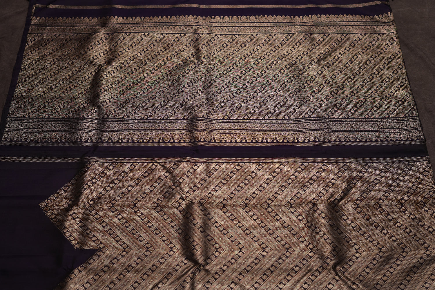 VINTAGE KANJEEVARAM -NAVY BLUE