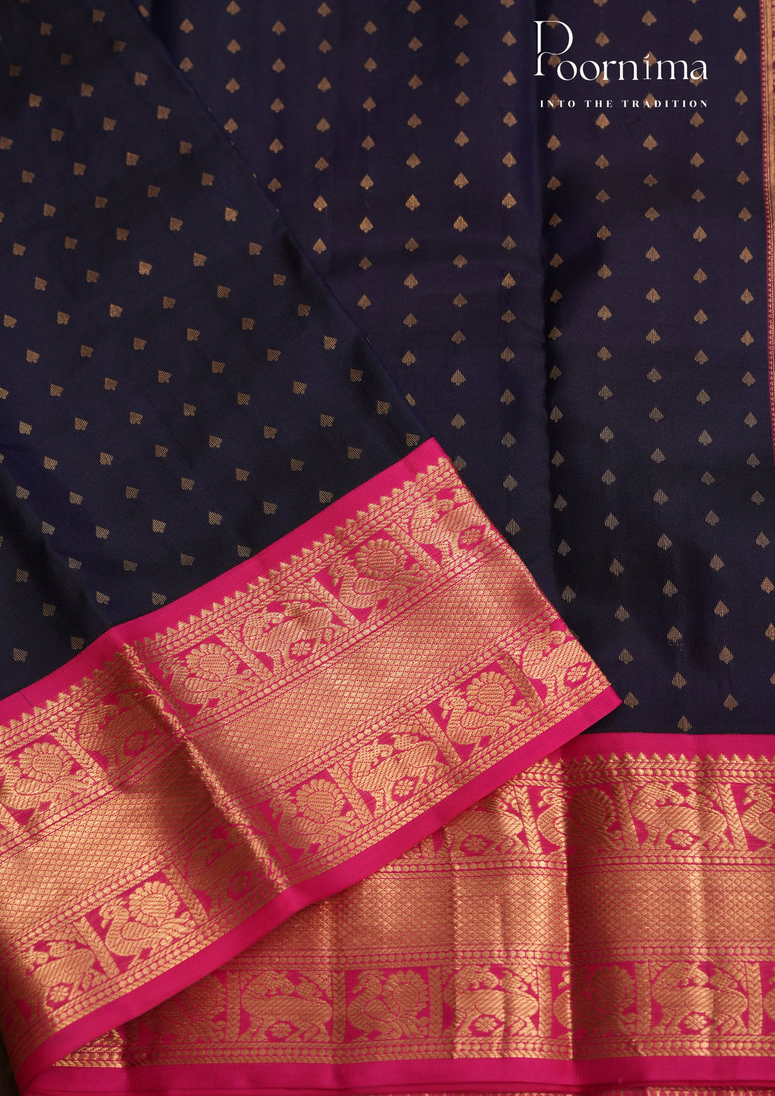 PURE VINTAGE KANCHI PATTU SAREE - KADHAMBARI SILKS