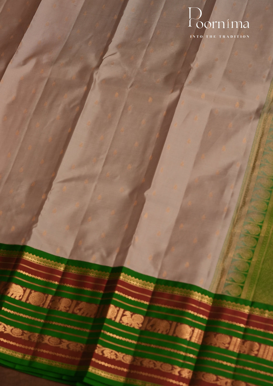 PURE VINTAGE KANCHI PATTU SAREE - KADHAMBARI SILKS