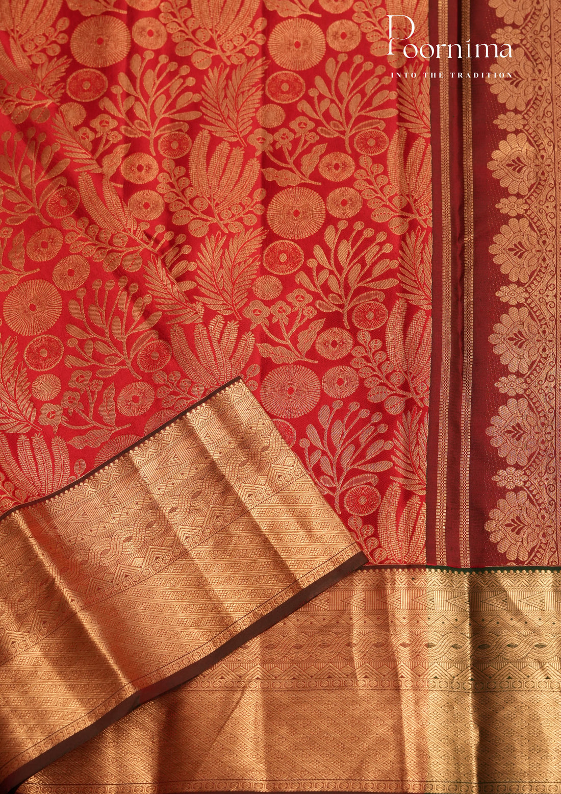 PURE VINTAGE KANCHI PATTU SAREE - KADHAMBARI SILKS