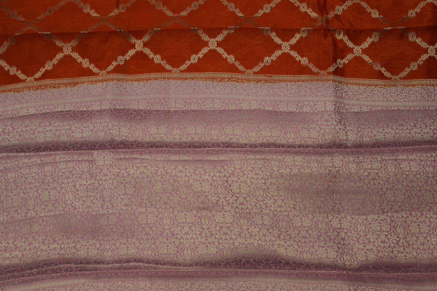 RAW MANGO SAREE- ORANGE