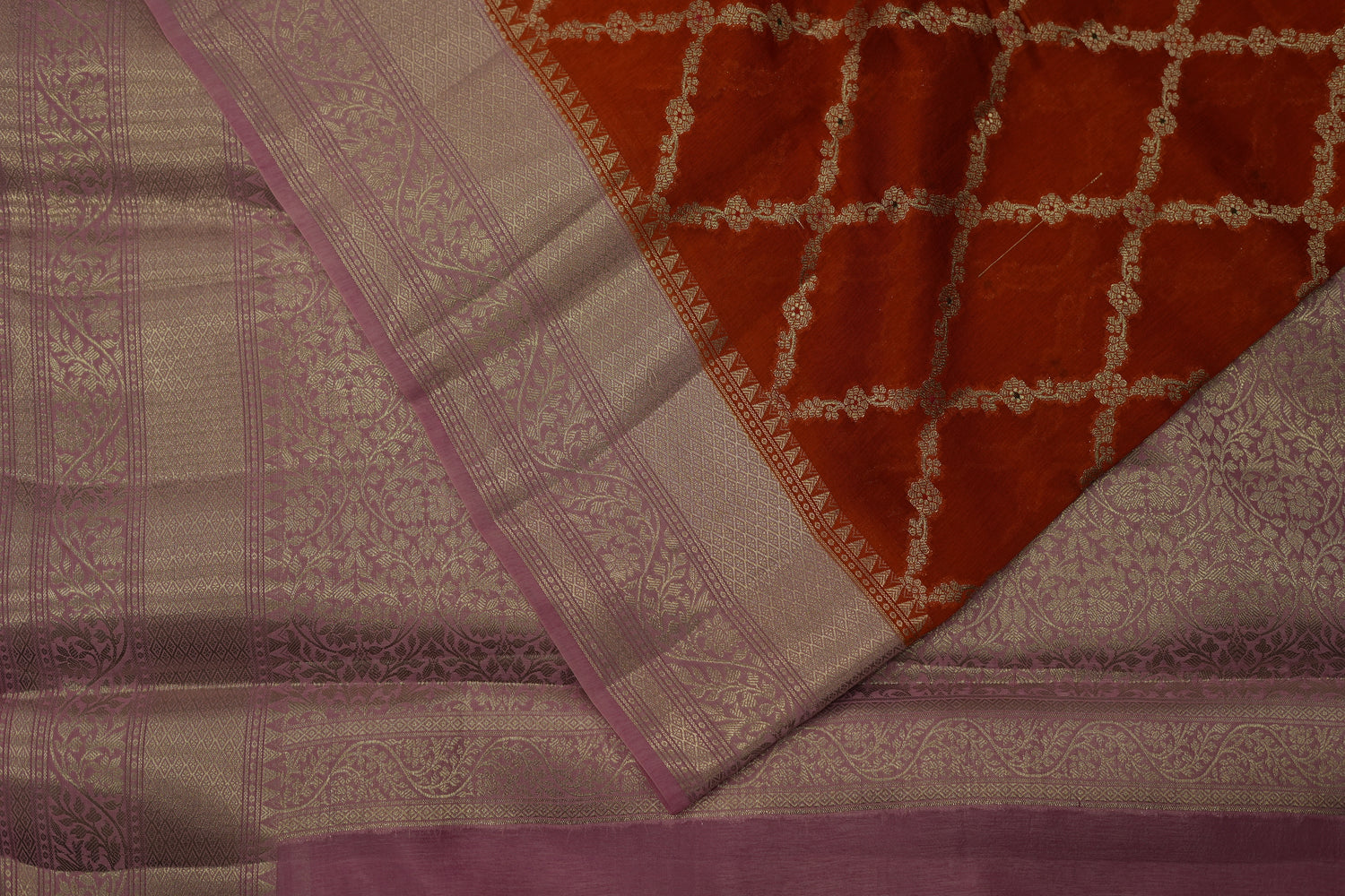 RAW MANGO SAREE- ORANGE