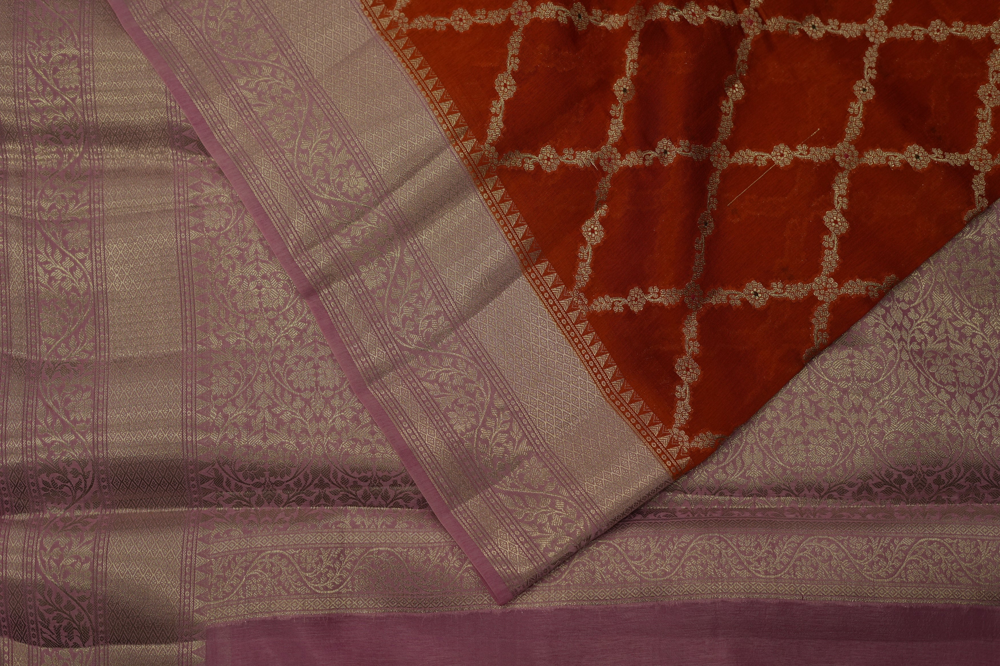 RAW MANGO SAREE- ORANGE