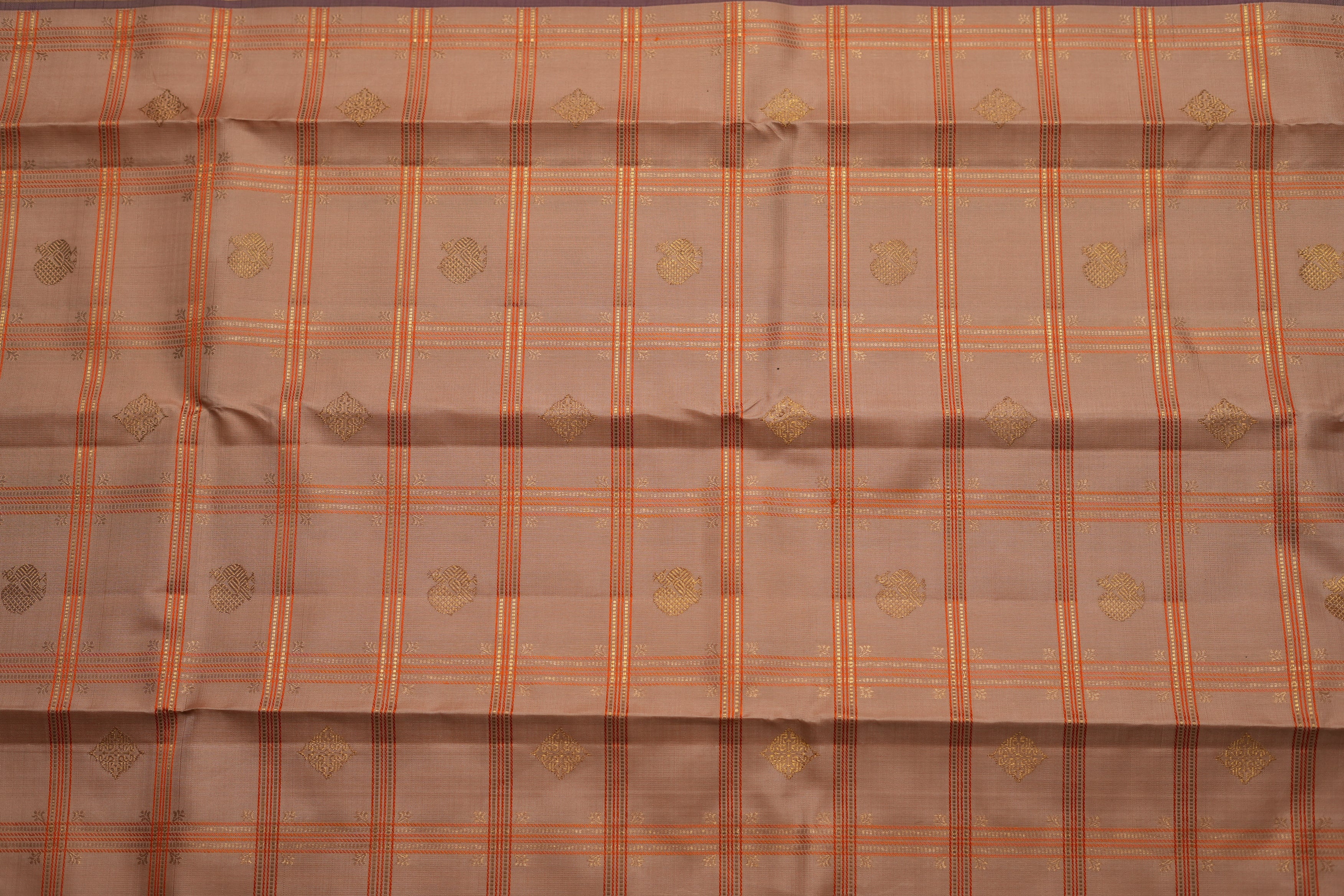 VINTAGE KANJEEVARAM - PALE BROWN