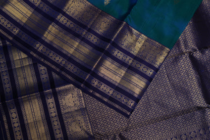 VINTAGE KANJEEVARAM - PEACOCK BLUE