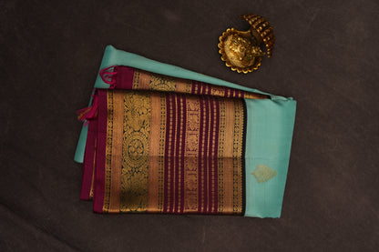 VINTAGE KANJEEVARAM - SEA BLUE