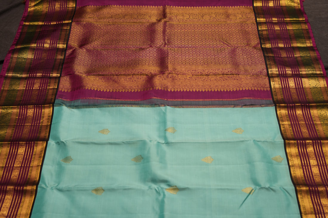 VINTAGE KANJEEVARAM - SEA BLUE