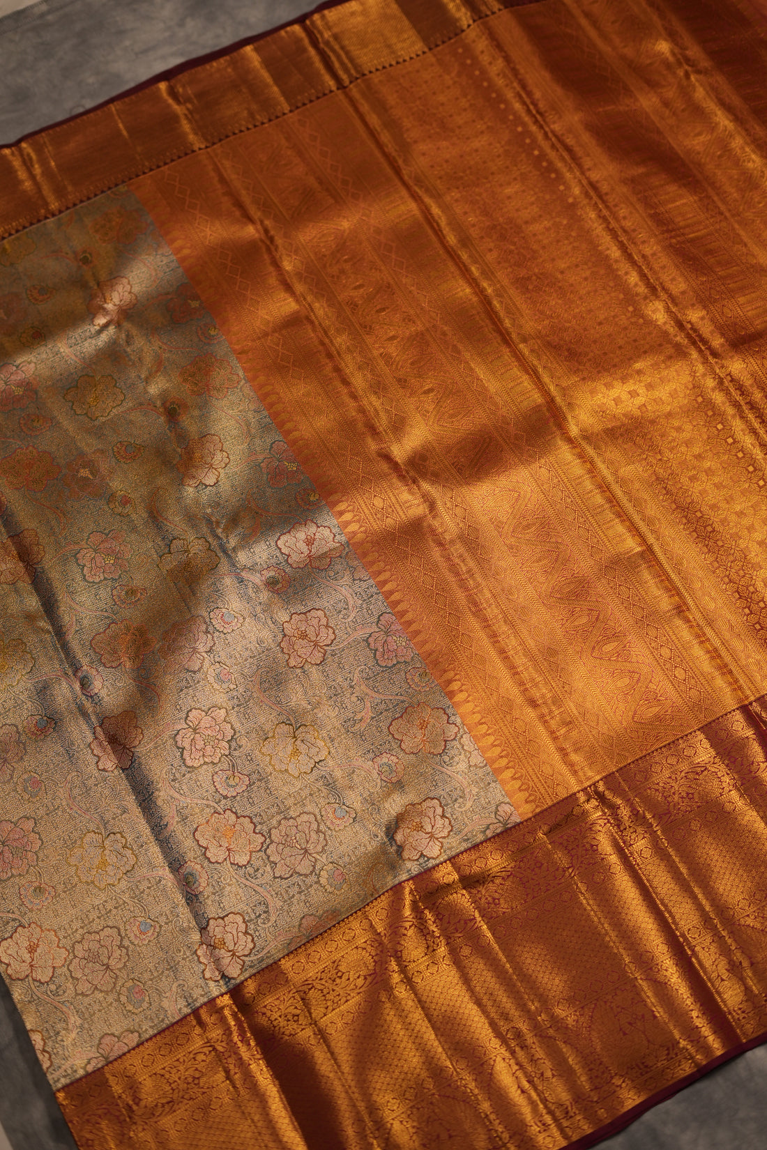 VINTAGE KANJEEVARAM -POWDER BLUE