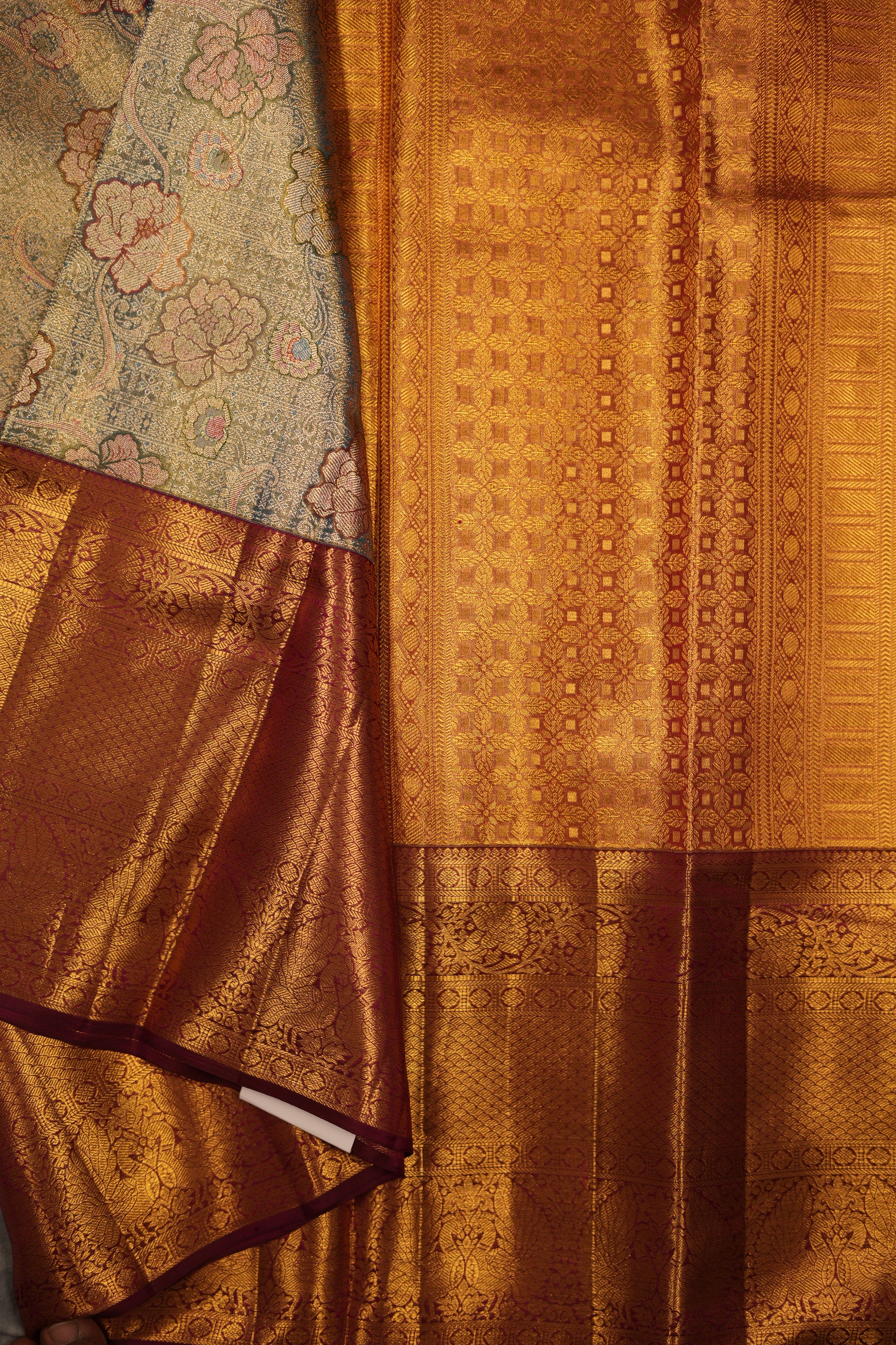 VINTAGE KANJEEVARAM -POWDER BLUE