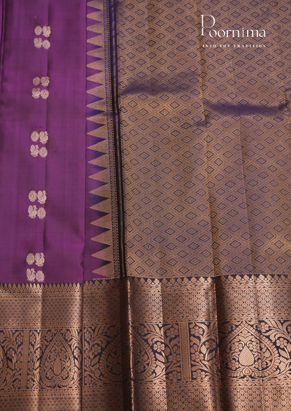 PURE VINATGE KANCHI PATTU SAREE - KADHAMBARI SILKS