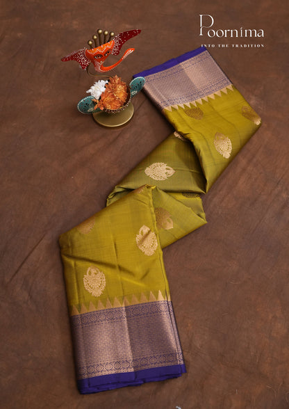 PURE VINATGE KANCHI PATTU SAREE - KADHAMBARI SILKS