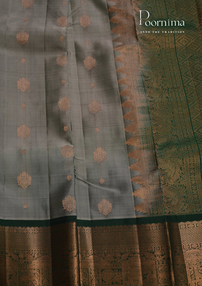 PURE VINATGE KANCHI PATTU SAREE - KADHAMBARI SILKS