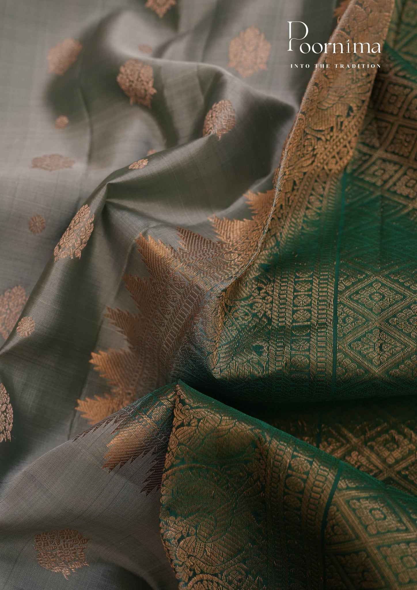PURE VINATGE KANCHI PATTU SAREE - KADHAMBARI SILKS