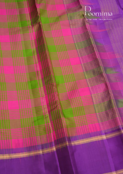 PURE VINATGE KANCHI PATTU SAREE - KADHAMBARI SILKS