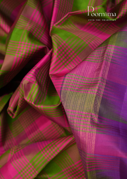 PURE VINATGE KANCHI PATTU SAREE - KADHAMBARI SILKS