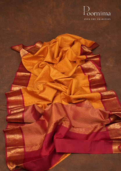 PURE VINATGE KANCHI PATTU SAREE - KADHAMBARI SILKS