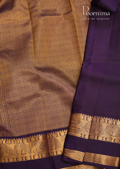 PURE VINATGE KANCHI PATTU SAREE - KADHAMBARI SILKS