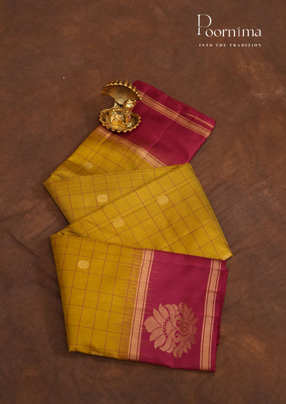 PURE VINATGE KANCHI PATTU SAREE - KADHAMBARI SILKS