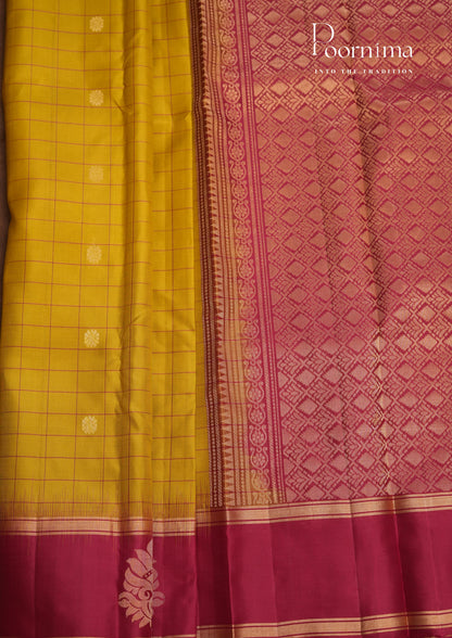 PURE VINATGE KANCHI PATTU SAREE - KADHAMBARI SILKS
