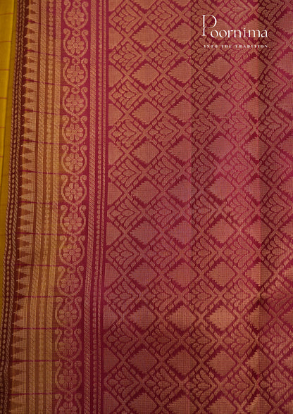 PURE VINATGE KANCHI PATTU SAREE - KADHAMBARI SILKS