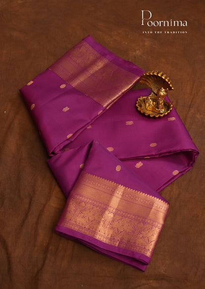 PURE VINATGE KANCHI PATTU SAREE - KADHAMBARI SILKS