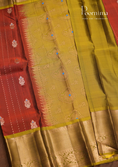 PURE VINATGE KANCHI PATTU SAREE - KADHAMBARI SILKS