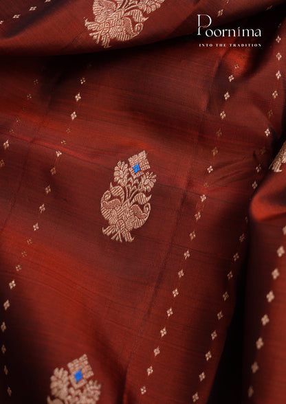 PURE VINATGE KANCHI PATTU SAREE - KADHAMBARI SILKS