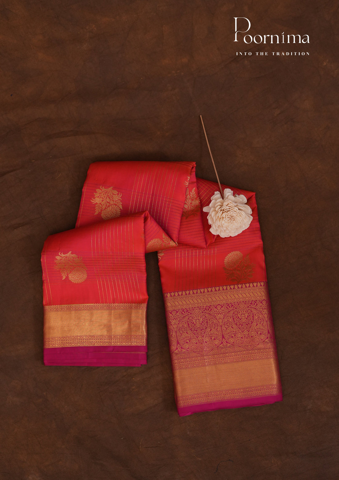 PURE VINTAGE KANCHI PATTU SAREE - KADHAMBARI SILKS
