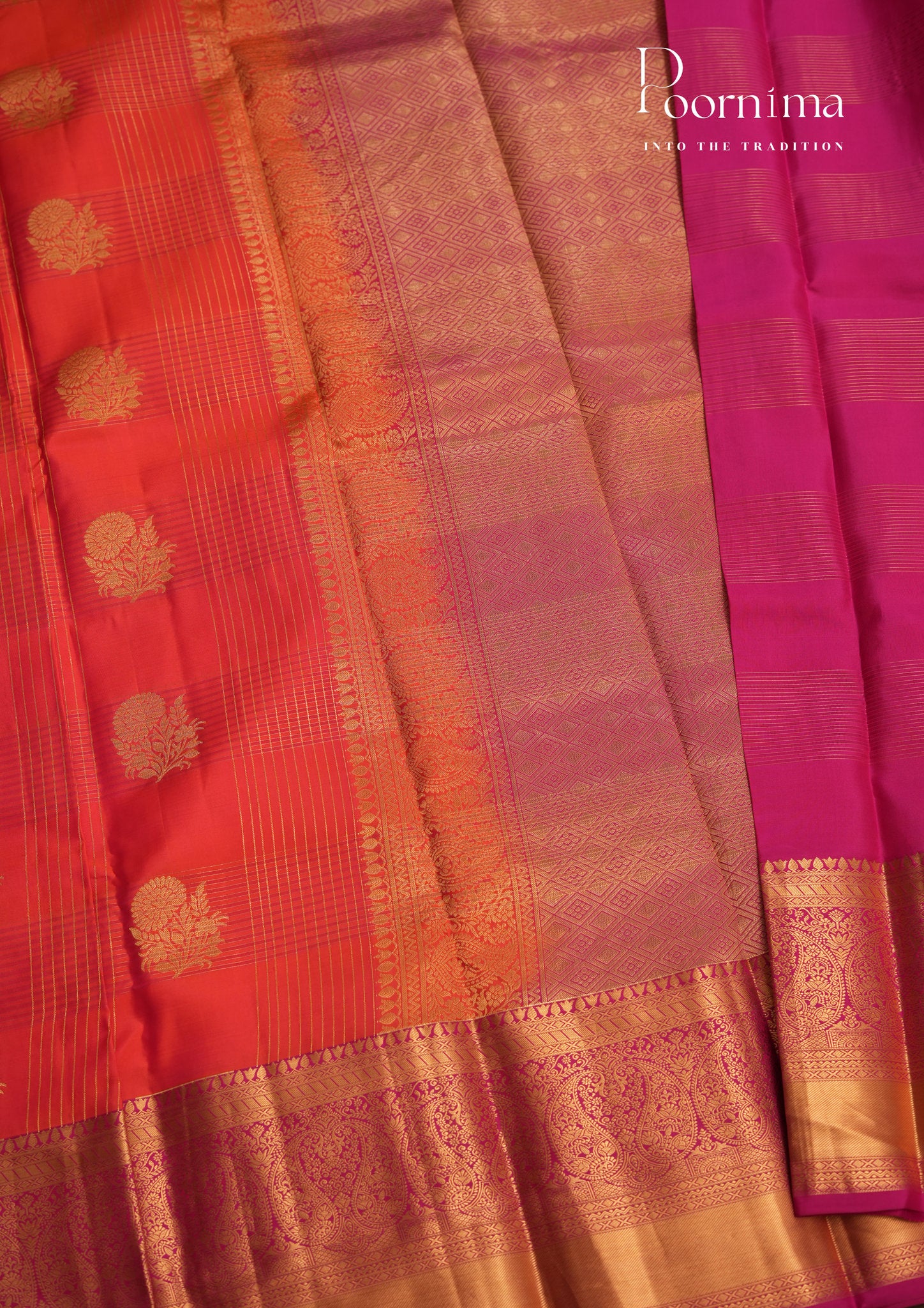 PURE VINTAGE KANCHI PATTU SAREE - KADHAMBARI SILKS
