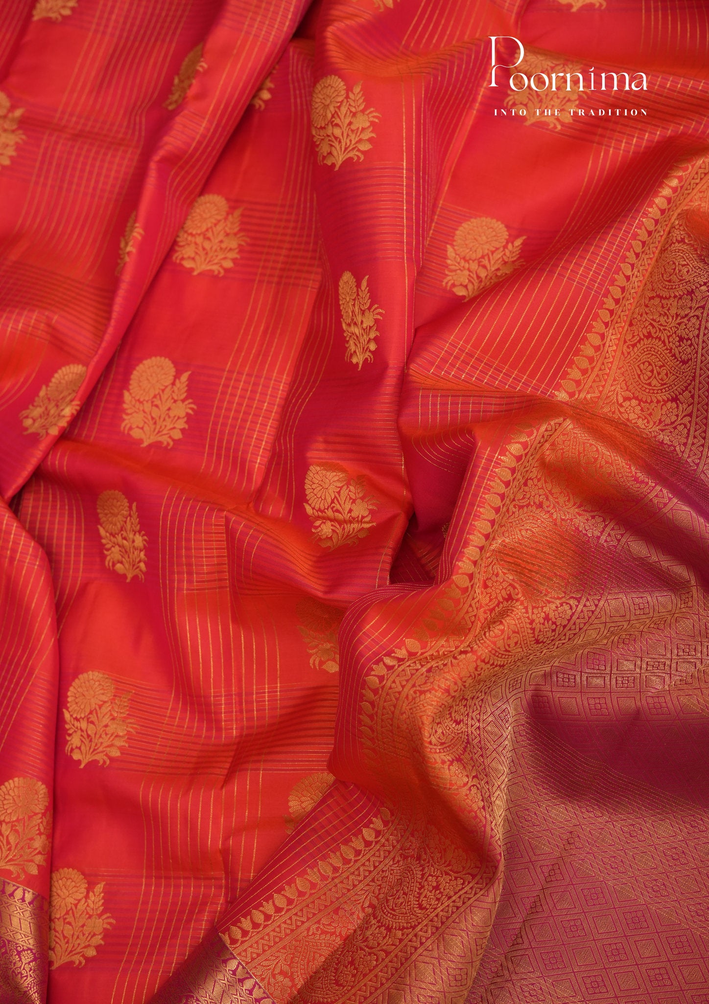 PURE VINTAGE KANCHI PATTU SAREE - KADHAMBARI SILKS