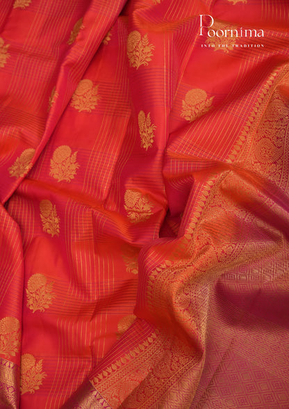 PURE VINTAGE KANCHI PATTU SAREE - KADHAMBARI SILKS