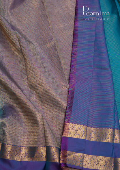 PURE VINTAGE KANCHI PATTU SAREE - KADHAMBARI SILKS