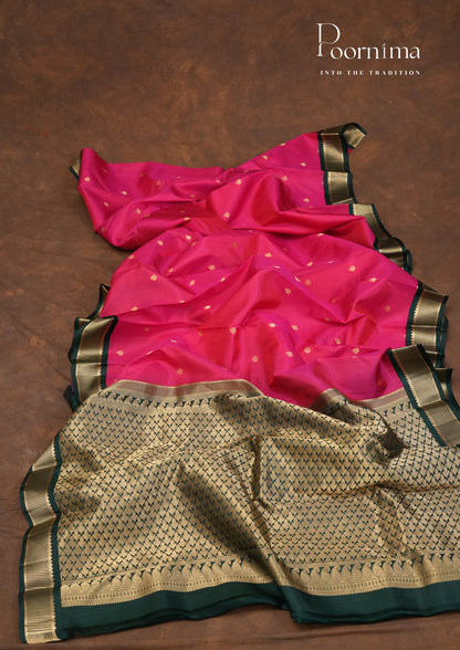 PURE VINTAGE KANCHI PATTU SAREE - KADHAMBARI SILKS