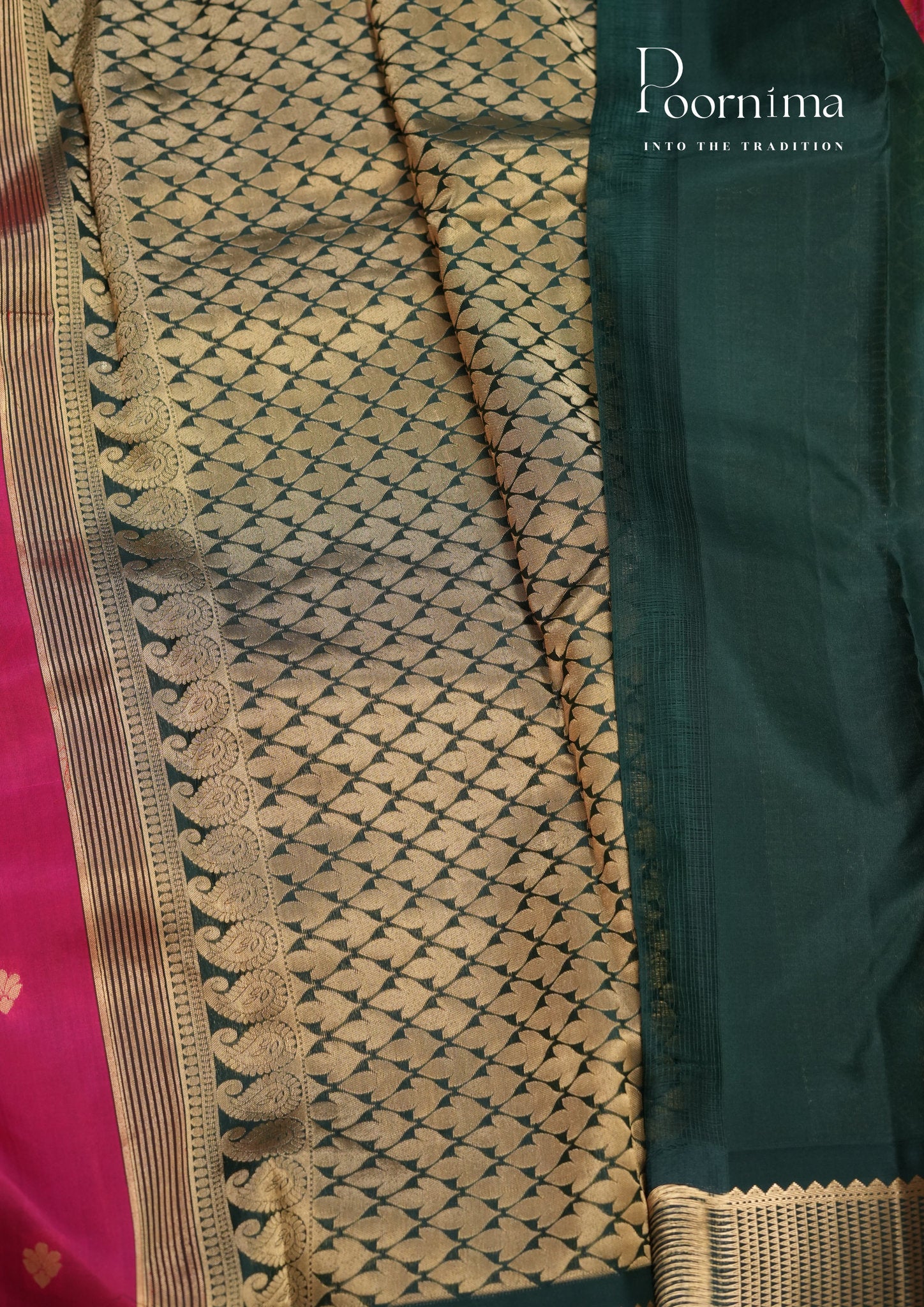 PURE VINTAGE KANCHI PATTU SAREE - KADHAMBARI SILKS
