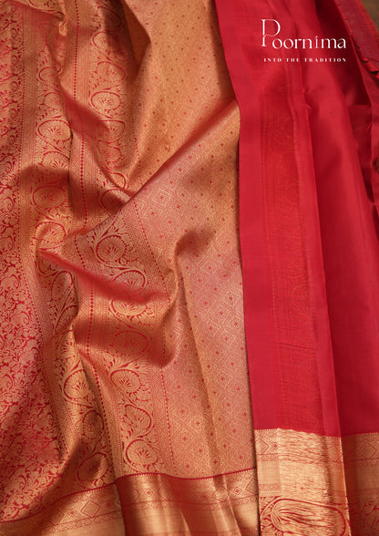 PURE VINTAGE KANCHI PATTU SAREE - KADHAMBARI SILKS