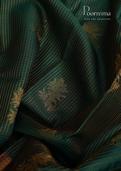 PURE VINTAGE KANCHI PATTU SAREE - KADHAMBARI SILKS