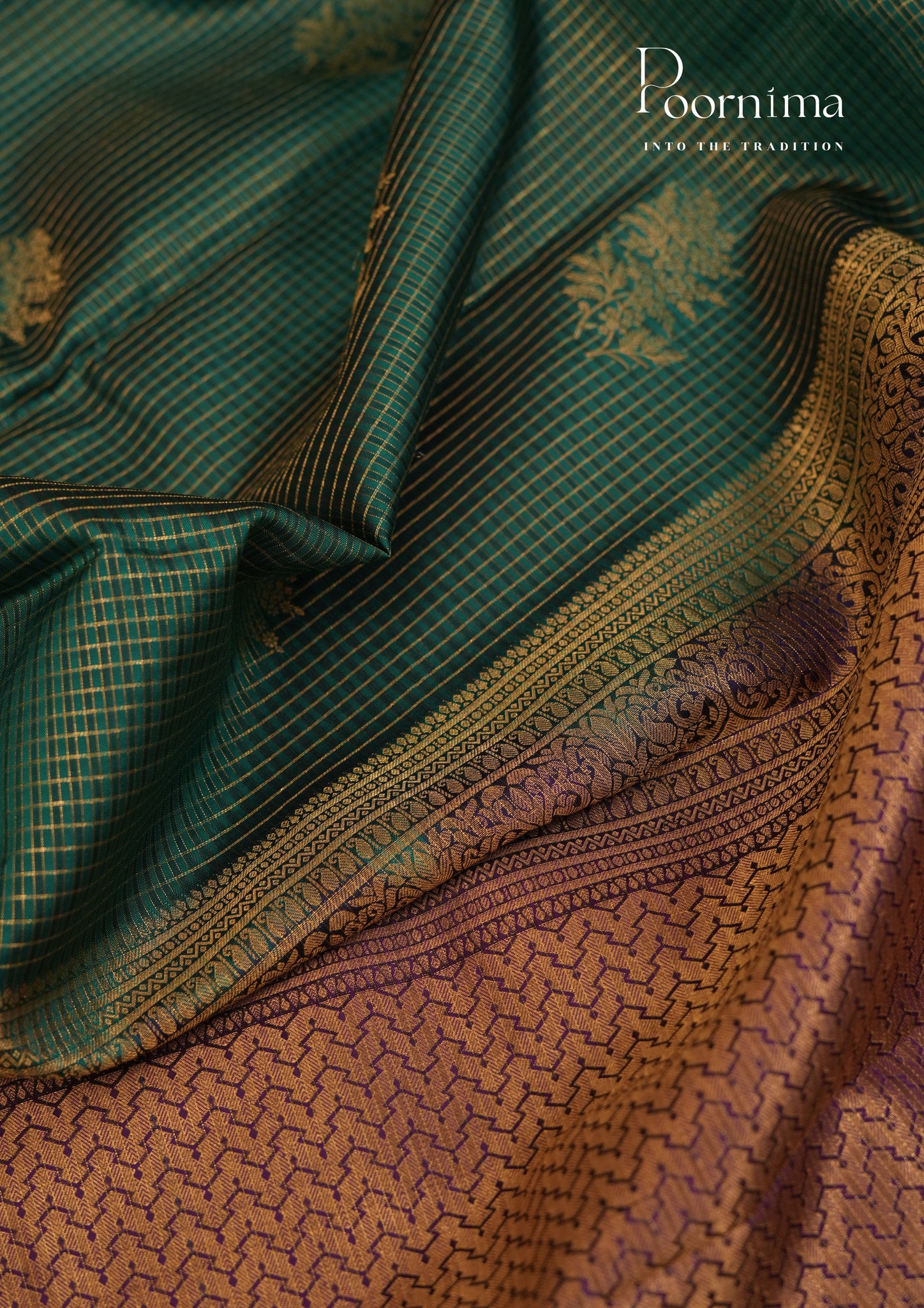 PURE VINTAGE KANCHI PATTU SAREE - KADHAMBARI SILKS