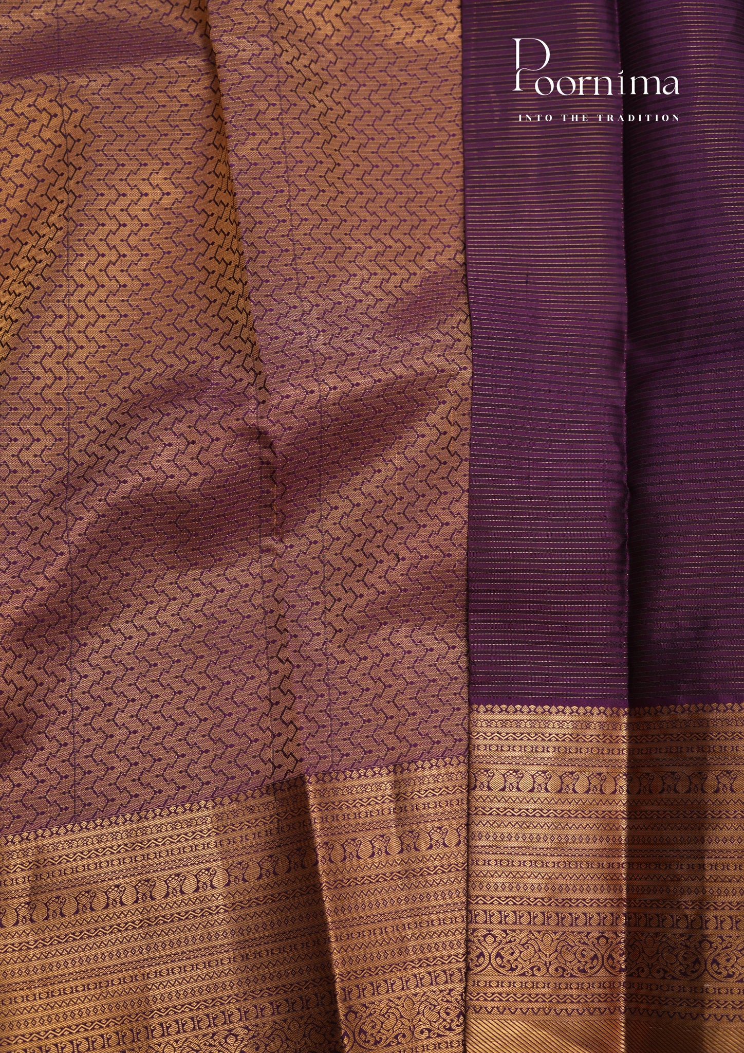 PURE VINTAGE KANCHI PATTU SAREE - KADHAMBARI SILKS