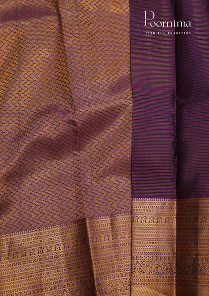 PURE VINTAGE KANCHI PATTU SAREE - KADHAMBARI SILKS