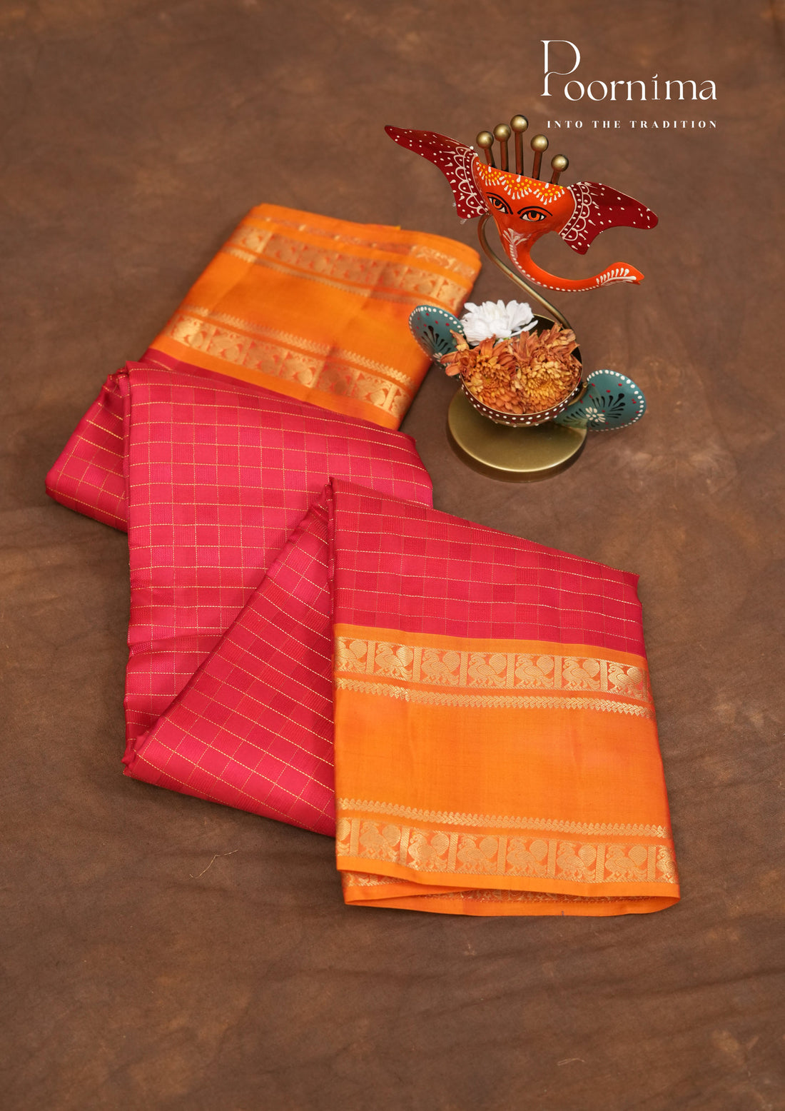 PURE VINTAGE KANCHI PATTU SAREE - KADHAMBARI SILKS