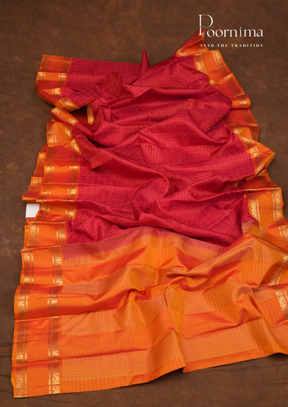 PURE VINTAGE KANCHI PATTU SAREE - KADHAMBARI SILKS