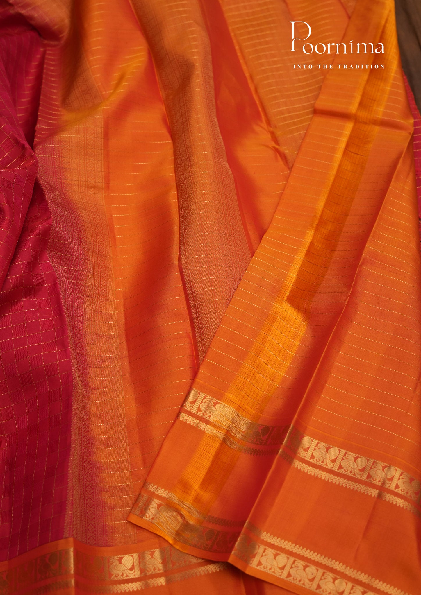 PURE VINTAGE KANCHI PATTU SAREE - KADHAMBARI SILKS