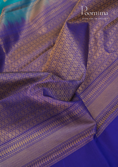 PURE VINTAGE KANCHI PATTU SAREE - KADHAMBARI SILKS