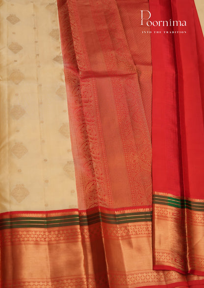PURE VINATGE KANCHI PATTU SAREE - KADHAMBARI SILKS