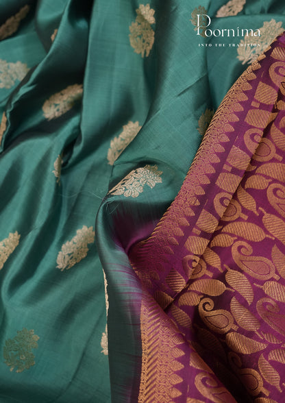 PURE VINATGE KANCHI PATTU SAREE - KADHAMBARI SILKS