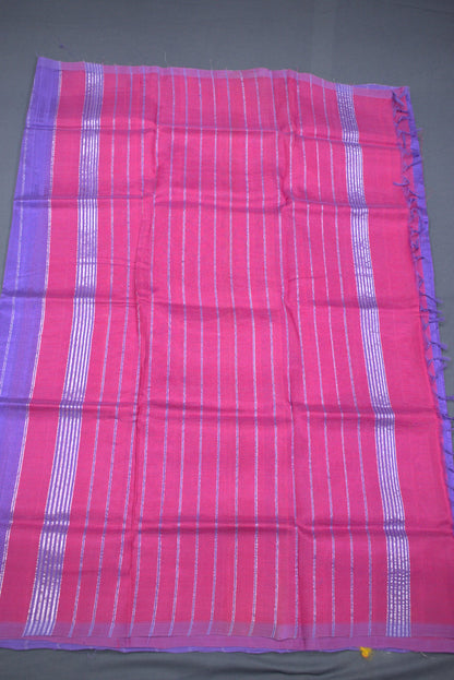 PURPLE- PLANE MANGALAGIRI SAREE