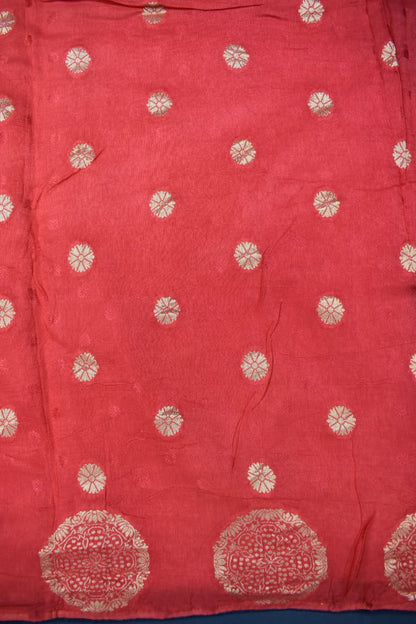 ORANGE &amp; BLUE- MONA SILK SAREE